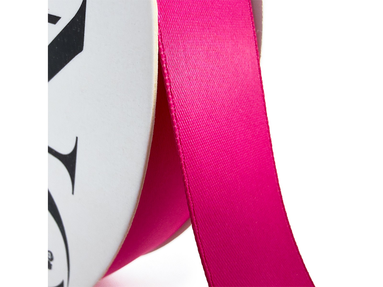 Satin Ribbons 25033-4 Double-sided satin ribbon Elegantz Satin 25 mm x 25Y, Fuc