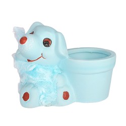 Керамична кашпа Happy Dog Maksi Elegantz Dog, Керамика, 12.5х11х7 см, Син