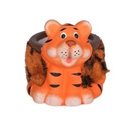Керамична кашпа Тигърче Elegantz Tiger, Керамика, 11х9.5х7 см, Многоцветен