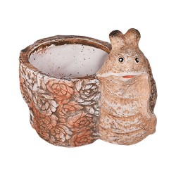 Керамична кашпа Охльо Витали Elegantz Snail, Керамика, 9.5х10х6 см, Многоцветен
