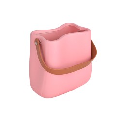 Керамична Кашпа Elegantz Gracia Bag, Керамика, Ф 17 x 8 х 16 см, Pink