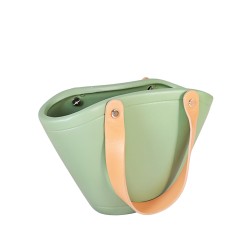  Керамична Кашпа Elegantz Bag, Керамика, Ф 15 x 5 х 18 см, Fern