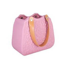 Керамична Кашпа Elegantz Bag Flower Керамика, Ф 17 х 8 x 18 см, Ashes of rose