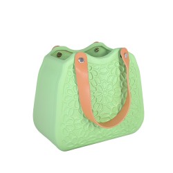Керамична Кашпа Elegantz Bag Flower Керамика, Ф 17 х 8 x 18 см, Chartreuse
