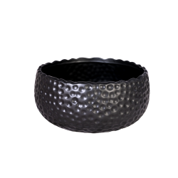 Керамична Кашпа Elegantz Diffiuse Bubble M, Керамика, Ф 10 х 21 см, Black