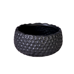 Керамична Кашпа Elegantz Diffiuse Bubble S, Керамика, Ф 7 х 13 см, Black