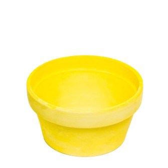 Ceramic pot ELEGANCE YELLOW
