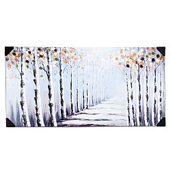 Картина Елеганц  WHITE FOREST , Плат, 120см х 60см, Могоцветен