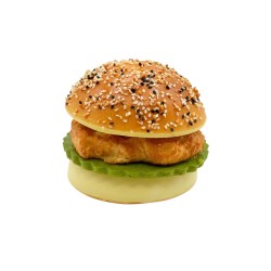 Декоративен скуиши бургер Elegantz Burger King, Полиетилен, 11.5х10.5х10см, Цвят Многоцветен