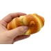 Декоративнен скуиши кроасан с мече антистрес  Elegantz Happy Bread , Полиетилен, 15х10х6 см