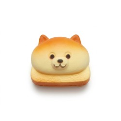 Декоративнен скуиши  антистрес печиво Elegantz Happy Bread Dog, Полиуретан, 11х4х10 см