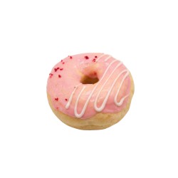 Декоративно скуиши поничка антистрес  Elegantz Happy Bread Donuts , Полиуретан, 10х6 см, Mix strawberry