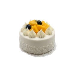 Декоративен изкуствен кейк Elegantz Sweetly Taste, Полиетилен, 8х11см, Ванилия