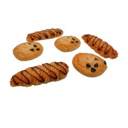 Сет от 12 броя изкуствени сладки изкушения с магнити Elegantz Cookies Taste, Полиетилен