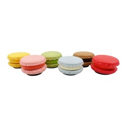 Сет от 12 броя изкуствени сладки изкушения с магнити Elegantz Мacarons Taste, Полиетилен