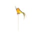 Сет от 12 птици за декорация Elegantz Fluff Autumnal Bird- 12 броя