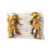 Сет от 12 птици за декорация Elegantz Fluff Autumnal Bird- 12 броя