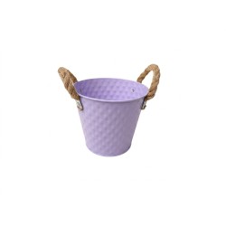 Метална кашпа Elegantz Frame Метал, Ф 13 х 14 см, Лавандула