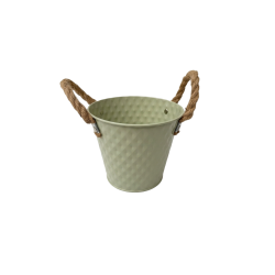 Метална кашпа Elegantz Frame Метал, Ф 13 х 14 см, Мента