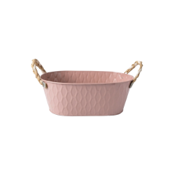 Метална кашпа Elegantz Frame Oval Метал, Ф 10 х 16 см х 16 см, Pink
