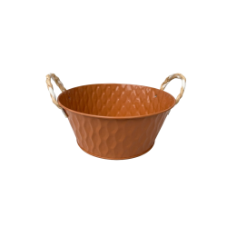 Метална кашпа Elegantz Frame Plantner Метал, Ф 10 см х 25 см, Sandstone