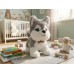 Плюшено кученце Elegantz Mr. Ice; Плюш; 26х14х26см; White&Grey