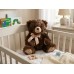 Плюшено мече Брауни Elegantz  Fluffy Brauni Bear; Плюш; 25х30х35см; Brown