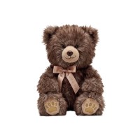 Плюшено мече Mr. Biggy Elegantz Fluffy Bear; Плюш; 35х40х50см; Brown