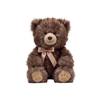 Плюшено мече Mr. Biggy Elegantz Fluffy Bear; Плюш; 35х40х50см; Brown