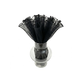 Плисирана органза  Elegantz Pack , 360 см, Black