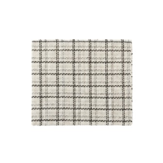 Tуид за опаковане на цветя каре Elegantz Black&White Tweed Cloth Wrapping, 48см х 153см, White