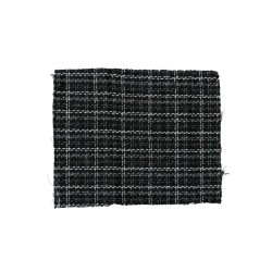 Tуид за опаковане на цветя каре Elegantz Black&White Tweed Cloth Wrapping, 48см х 153см, Black