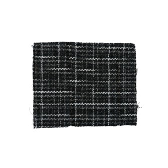 Tуид за опаковане на цветя каре Elegantz Black&White Tweed Cloth Wrapping, 48см х 153см, Black