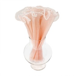 Плисирана органза  Elegantz Pack with pearls S , 360 см, Peach