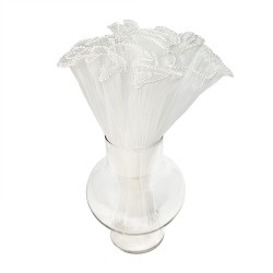 Плисирана органза  Elegantz Pack with pearls S , 360 см, White