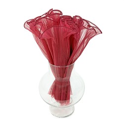 Плисирана органза  Elegantz Pack , 360 см, Burgundy