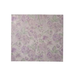Луксозна водоустойчива опаковъчна  хартия  Elegantz Flower style paper, 58см х 43см, Lavender