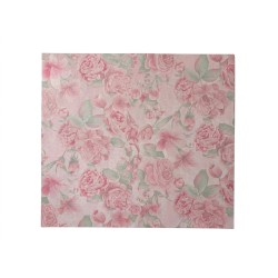 Луксозна водоустойчива опаковъчна  хартия  Elegantz Flower style paper, 58см х 43см, Pink