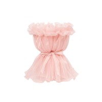Луксозна сатенена опаковка за букети Elegantz Princess's dress, 50см х45см, Light Pink