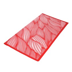 Опаковъчна хартия Elegantz Leaves (Корейска хартия), 60см х60см, Red