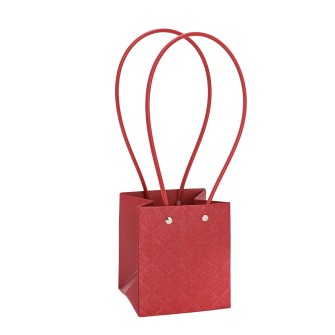 Торбички за саксийно цвете Elegantz Rainbow Colors SQUARE M, Red