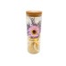 Luxury glass jar with LED Elegantz Daisy Best Wishes, Lavender