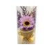Luxury glass jar with LED Elegantz Daisy Best Wishes, Lavender