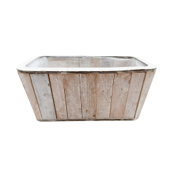 Дървена кашпа  Elegantz Brash Co M , Дърво, 26х13х12см, Цвят Браш