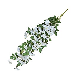 Изкуствен клон  Elegantz Rose Multiflora, 130 см, White