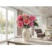 Изкуствен букет рози Elegantz WEDDING PINK, 50 см, Цвят Розов