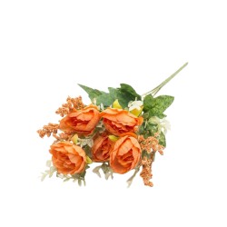  Artificial bouquet Peony Elegantz MINT, 35 cm, Color Orange