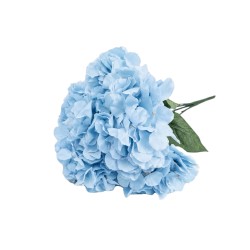 Изкуствен стрък хортензия Елеганц OPIUM, 50см, Небесен