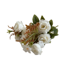 Изкуствен букет Elegantz Mini Roses, 35 см, White