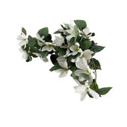 Висящ изкуствен храст Клематис Elegantz Clematis , 60 см, White